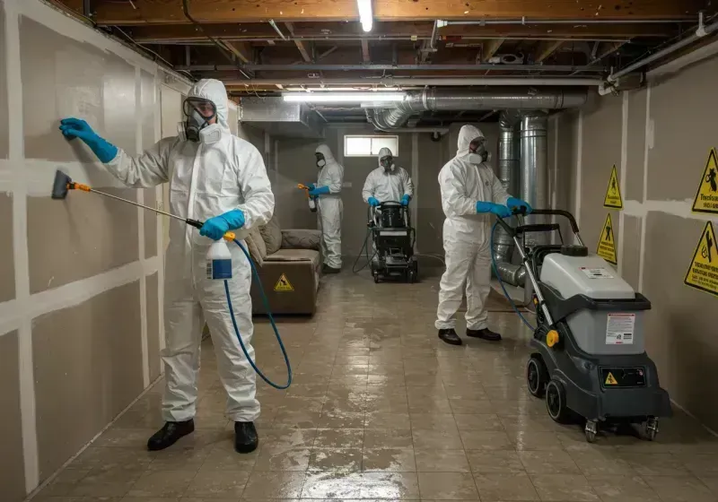 Basement Moisture Removal and Structural Drying process in Dry Ridge, KY